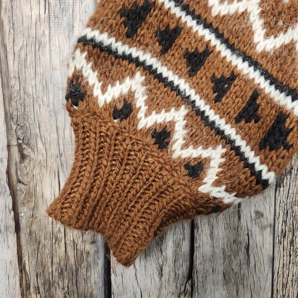 Rock & Roll Denim Aztec Print Cardigan Sweater - L - Picture 5 of 10